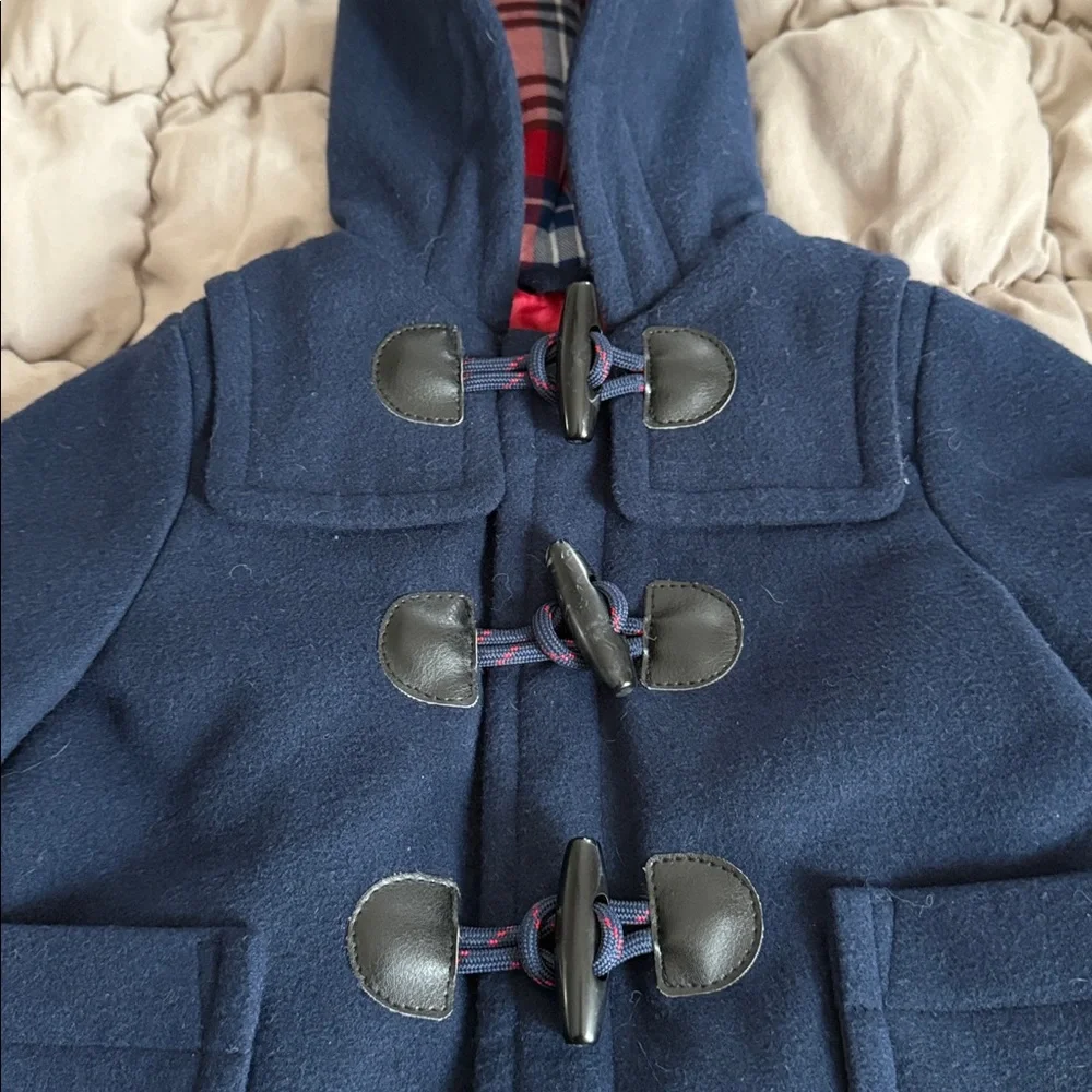 Baby Gap Kids Boys Girls Toggle Navy‎ Coat Hood 0-6 Months